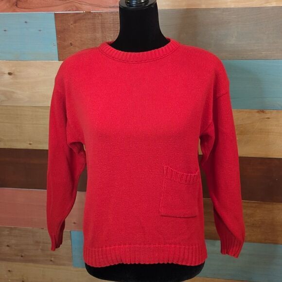 Vintage medium sweater with shoulder pads and pocket designers originals - Picture 1 of 4